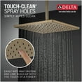 thumbnail image 3 of Delta 52159 Universal Showering 11-3/4" Square 1.75 GPM Single Function Rain Shower Head -, 3 of 7