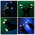 thumbnail image 3 of 7 Color LED Gloves Light Up Flashing Glow Finger Mittens for Rave Party Club Supplies Halloween Christmas Stocking Stuffers Men Women Kids, 3 of 5