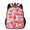 Black, variant on Jiaoprinted Soccer Ball Backpack, Lightweight Casual Daypack with Chest Strap & Water Bottle Pockets, Rainbow Paint Splashes Sports Travel Bag for Work