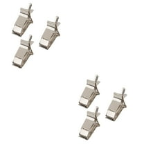 2 Count Clips for Bird Food Treat Holder Parakeet Cage Accessories Silver