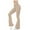Beige, variant on XUNKUSGA Bootcut Yoga Pants High Waist Tummy Control Booty Lift Bootleg Yoga Casual Solid Color Running Pants for Women