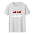 thumbnail image 2 of Gamivast "We Are Morocco" Graphic T-Shirt for Women Soccer Fan Apparel Casual Short Sleeve Crew Neck Tee Soft Lightweight Summer Sports Everyday Comfortable Top White L, 2 of 5