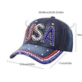 thumbnail image 2 of Tunhigl Patriotic American Flag Baseball Cap Independence Day Baseball Cap July 4th Hat for Parades Fireworks Celebrations Men Women Outdoor Summer Events 250th Anniversary, 2 of 7