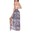 thumbnail image 3 of Women Sarong Wraps Boho Floral Swimsuit Beach Pareo Bikini Coverups Skirt M, 3 of 7