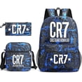 thumbnail image 2 of New CR7 Backpack Large Capacity School Bag Trendy Laptop Harajuku Casual Zipper Waterproof Students Mochila Escolar 3pcs Set, 2 of 2