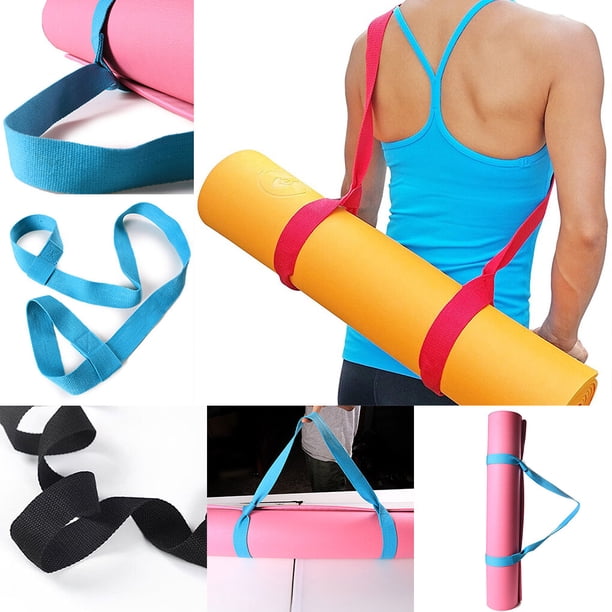 Sangle De Transport Pour Tapis De Yoga – Réglable En Coton Polyester – 55 X 2,5 Cm – Antidérapant, Lavable – Pour Pilates, Gym Et Fitness