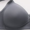 thumbnail image 4 of LLYWEY Women Plus Full Coverage Wireless Bras Hook & Eye Closure Push up Padded Bras No Underwire, 4 of 7