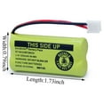 thumbnail image 4 of 4-Pack BT18433 / BT28433 Battery Replacement for AT&T BT-6010 BT8000 BT-8001 BT8300 BT-18433 BT184342 BT-28433 BT-284342, 4 of 4