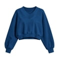 thumbnail image 6 of Cropped Hoodie for Womens Casual Crewneck Sweatshirts Workout Long Sleeve Drawstring Hooded College Teen Preppy Crop Tops Clothes 2026, 6 of 6