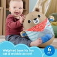 thumbnail image 2 of Fisher-Price Friendship Forest Bat & Wobble Inflatable Bear Roly-Poly Activity Toy for Baby, 2 of 6