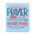 thumbnail image 5 of Scripture Walls A Righteous Man James 5:16 Bible Verse Canvas Christian Wall Art Ready To Hang Unframed, 5 of 17
