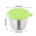 thumbnail image 3 of Stainless Steel Dipping Cup with Lid, 8oz Portable Condiment Container, Non-slip Base & Leak-proof Design for Sauces, Dressings, Ideal for Outdoor Picnics, Bbqs, and On-the-go Meals, 3 of 9