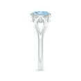 thumbnail image 3 of Angara Natural 1 Ct. Aquamarine Solitaire Ring in Sterling Silver for Women (Ring Size: 11.5), 3 of 10