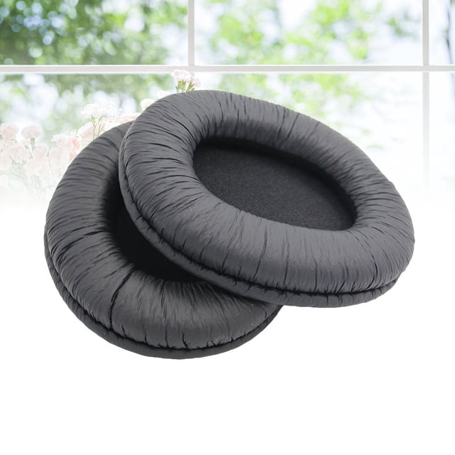 ELAYARD 2Ud Accesorios Para Audífonos Con Almohadillas De Cuero Proteína Negras Y Elasticidad