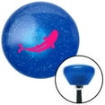 thumbnail image 1 of Pink Marine Koi Blue Retro Metal Flake Shift Knob with M16 x 1.5 Insert Shifter, 1 of 1