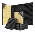 thumbnail image 1 of 24 Pack Self Adhesive Egg Crate Sound Proof Foam Panels 2x12x12Inch, Acoustic Foam for Home & Studios, 1 of 5