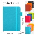 thumbnail image 5 of Single A7 Blank Notebook, Pocket-Sized Notebook With Built-In Pen Loop, Portable Memo Journal For Campus Study Workplace Meeting Notes Travel Sketching, 5 of 9