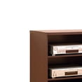 thumbnail image 2 of Benzara BM141948 Splendide TV Stand & Imprimante Stand avec Roulettes & 44; Brun, 2 of 5