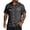 Dark Gray, variant on USA 250th Anniversary Hawaiian Shirt for Men 4th Of July American Flag Printed Hawaiian Shirts Short Sleeve Button Down Patriotic Tops USA Independence Celebration Holiday Shirts White L