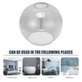thumbnail image 5 of TABLETREANDS Decorative Glass Lampshade Light Diffusion Elegant Dining Room 1Set 5.9X5.9X5.3In, 5 of 6