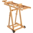 thumbnail image 7 of MEEDEN Large H-Frame Studio Easel, Wooden Art Easel with Wheels, Studio Artist Easel for Painting, Movable and Tilting Flat Available, Holds Canvas up to 77", 7 of 7