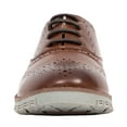 thumbnail image 2 of Deer Stags Boys' Benton Jr. Lace-up Wingtip Dress Fashion Sneaker - Brown/Grey - 5 Big Kid Medium, 2 of 8