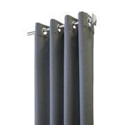 Habitat Margaret Light Filtering Window Treatment Grommet Curtain Panel for Bedroom 52 x 84 Charcoal