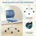 thumbnail image 6 of Gymax Desk Chair Ergonomic Swivel Mesh Study Height Adjustable Blue, 6 of 9