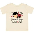 thumbnail image 3 of Inktastic Nana and Papa Love Me Baby Boys or Girls Baby T-Shirt, 3 of 5