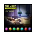 thumbnail image 2 of Jinsinto Veilleuse, 360 ° Mini Lampe de Chevet Multicolore Lampe de Nuit Rechargeable avec Télécommande de Luminosité Tactile Réglable, 2 of 5