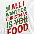 thumbnail image 2 of All I Want for Christmas is Food Unisex Adult Pull-Over Hoodie, 2 of 5