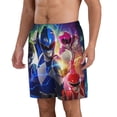 thumbnail image 2 of Power Rangers Mens Swim Trunks Quick Dry Board Shorts with Mesh Lining, Hawaii Beach Shorts Swimwear Bathing Suits, 2 of 7