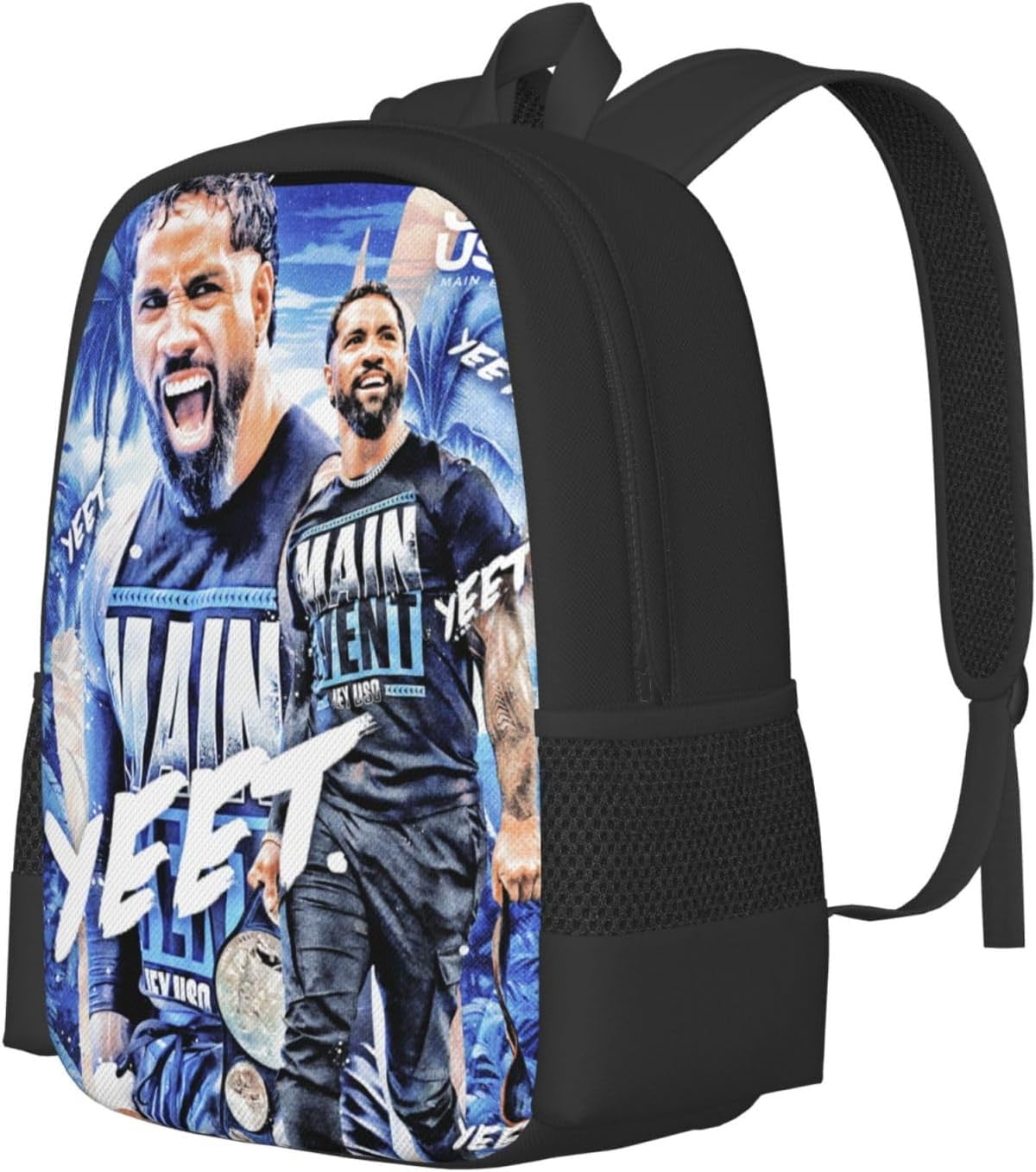 Jey Wrestler USO Unisex Sports Bag, Backpack for Indoor Cool Work Backpack Notebook Bag for Men and Women
