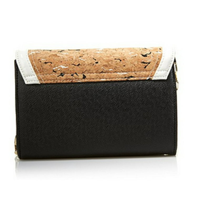 Carol Brodie Accessorize Your Life Cork and Black Crossbody Bag