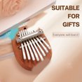 thumbnail image 5 of Mini Kalimba 8 teclas pulgar Piano lindo portátil dedo Piano madera Marimba buen accesorio colgante regalo Zhivalor  CPB-SSW2444-1, 5 of 5