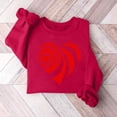 thumbnail image 1 of Meichang Sweatshirts pour Femmes Sweatshirt de la Saint-Valentin Sweatshirt Imprimé Cœur Manches Longues Col Rond Décontracté, 1 of 3