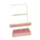 thumbnail image 3 of Soporte para presentación de joyería, organizador de joyas de terciopelo rosa para vestidor, hogar y dormitorio Estilo E, 3 of 8