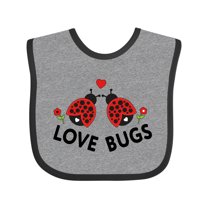 Inktastic Love Bugs Red Ladybugs Valentine's Day Boys or Girls Baby Bib