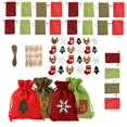 thumbnail image 5 of Venta al por mayor, juego de bolsas con calendario de adviento de Navidad, bolsas de adviento de Navidad 2025, bolsas de dulces para decoración de Año Nuevo para fiestas de bodas de Navidad, 5 of 5