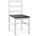 thumbnail image 6 of Pemberly Row 5-Pc Compact Solid Wood Dining Set with Table & 4 Chairs in Walnut, 6 of 12