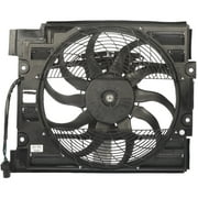 Angle View: Dorman 621-204 A/C Condenser Fan Assembly for Specific BMW Models