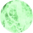 thumbnail image 1 of Ahgly Company Indoor Round Abstract Emerald Green Modern Area Rugs, 8' Round, 1 of 4