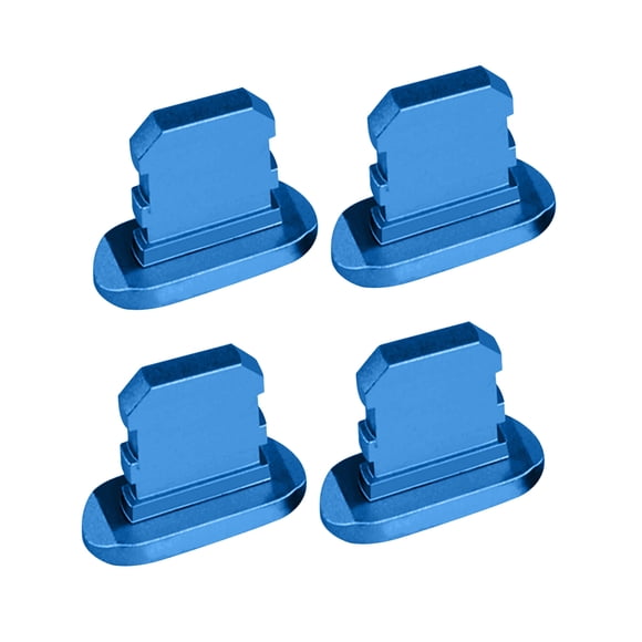 Tapones antipolvo Seitruly 4Pcs para teléfono móvil USB a prueba de polvo reemplazo para 13/Mini/Pro/Pro Max Azul oscuro