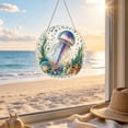 thumbnail image 4 of Ocean Pearl Art DIY Hanging Ornament, 7.9 Inch Ocean Diamond Art Suncatchers for Adults, Ocean Diamond Art Hanging Ornament, Coastal Window Hanging Decor Gift for Craft Lovers, 4 of 6