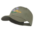 thumbnail image 2 of Ohio Carnation Flower Embroidered Cap - Olive OSFM, 2 of 5