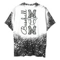thumbnail image 4 of T-shirts Décontractés pour Femmes Haut de Baseball Manches Courtes Col Rond Hauts Courts pour Femmes Polyester 1 Pce, 4 of 6
