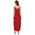 thumbnail image 4 of Inkmeso Robe d'Été Unie Aguichant pour Femmes à Bretelles Spaghetti Décontractée de Plage et de Villégiature Robe Maxi, 4 of 7