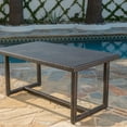 thumbnail image 3 of GDF Studio Avianna Outdoor Wicker Dining Table, Multibrown, 3 of 10