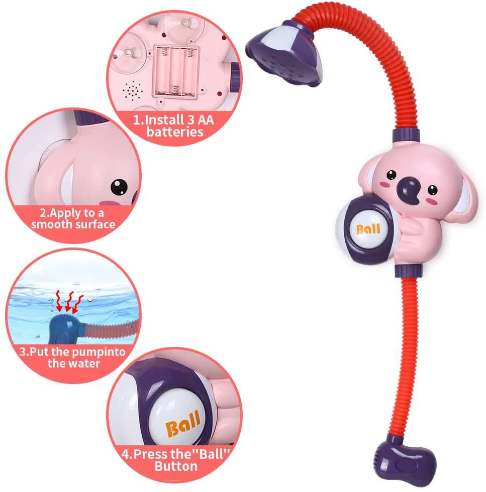 Baby Shower Spray Bath Toy, Electric Automatic Water Spray Toy, Cartoon Baby Bathtub Toy Baby Shower Spray Bath Toy, Electric Automatic Water Spray Toy, Cartoon Baby Bathtub Toy