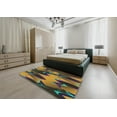 thumbnail image 5 of Ahgly Company Machine Washable Indoor Rectangle Transitional Brass Green Area Rugs, 2' x 5', 5 of 7